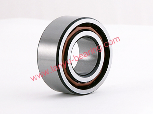 Crown steel cage double row angular contact ball bearing